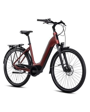 Vélo électrique urbain Unisexe TRIA N8 ECO WAVE Rouge