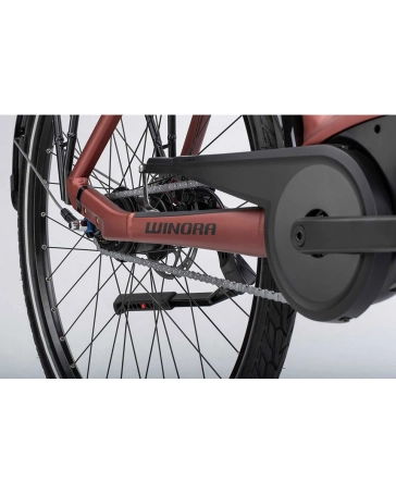 Vélo électrique urbain Unisexe TRIA N8 ECO WAVE Rouge