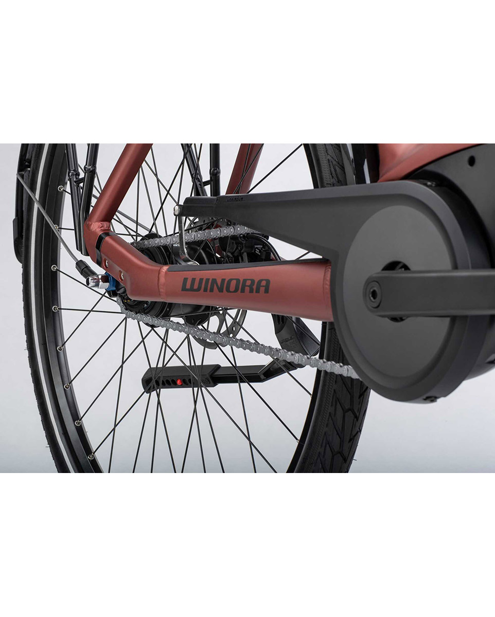 Vélo électrique urbain Unisexe TRIA N8 ECO WAVE Rouge